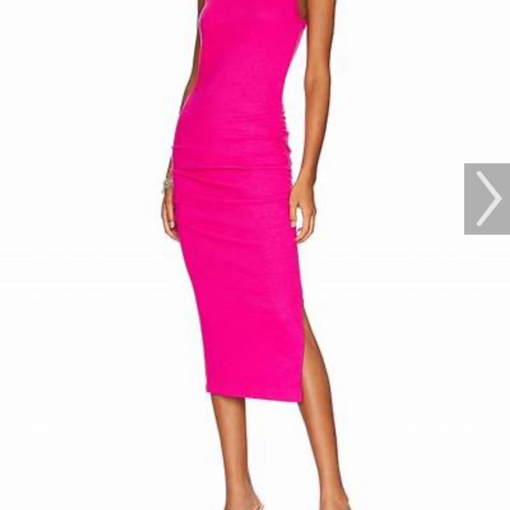Elegant Pink Sleeveless Dress